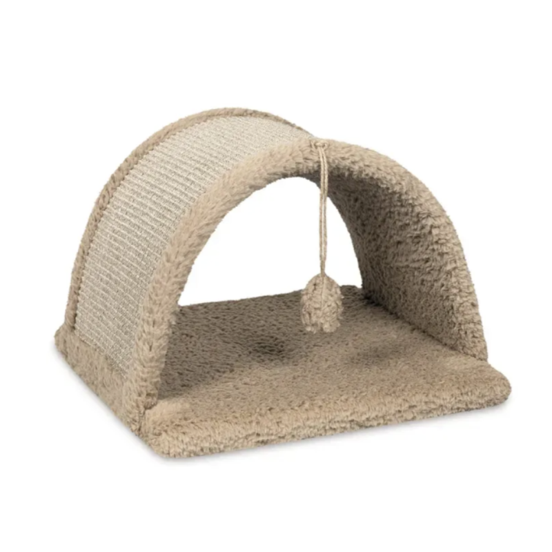 Pet Fun Норі кігтеточка для котів 37х37х28 см - бежевий